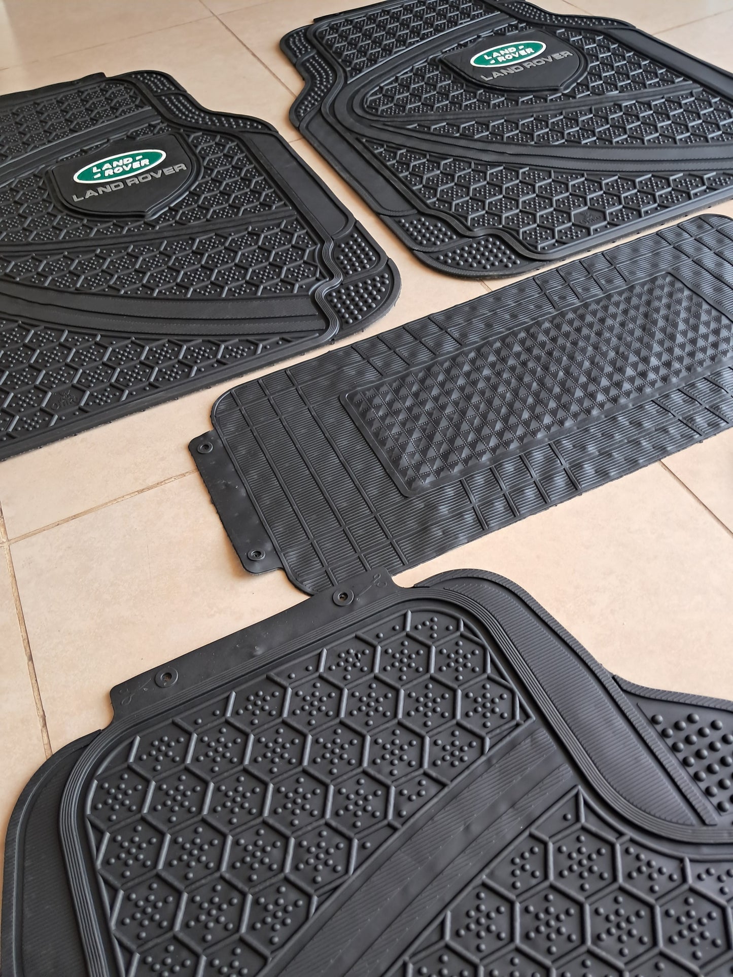 Land Rover Premium Shield Design All-Weather 5PCS Floor Mats Set – Universal Fit for All Vehicles