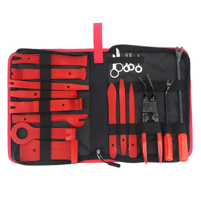 Car Trim Removal Tools, 19 PCS Trim Wedges Trim Removal Tool, Universal Car Trim Removal Repair Tools, for Car Door Panel Removal and Audio Panels