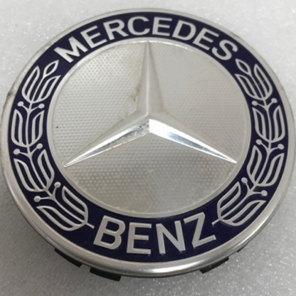 SET (4) CENTER CAPS REPLICA MERCEDES-BENZ B, C, CL, CLA, E Navy Blue