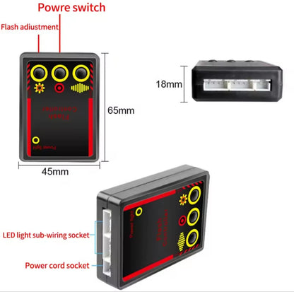 4x6 Led Strobe Warning Police Light Automobiles 12V Car Truck Flashing Firemen Ambulance Emergency Flasher Fso Car Accessories