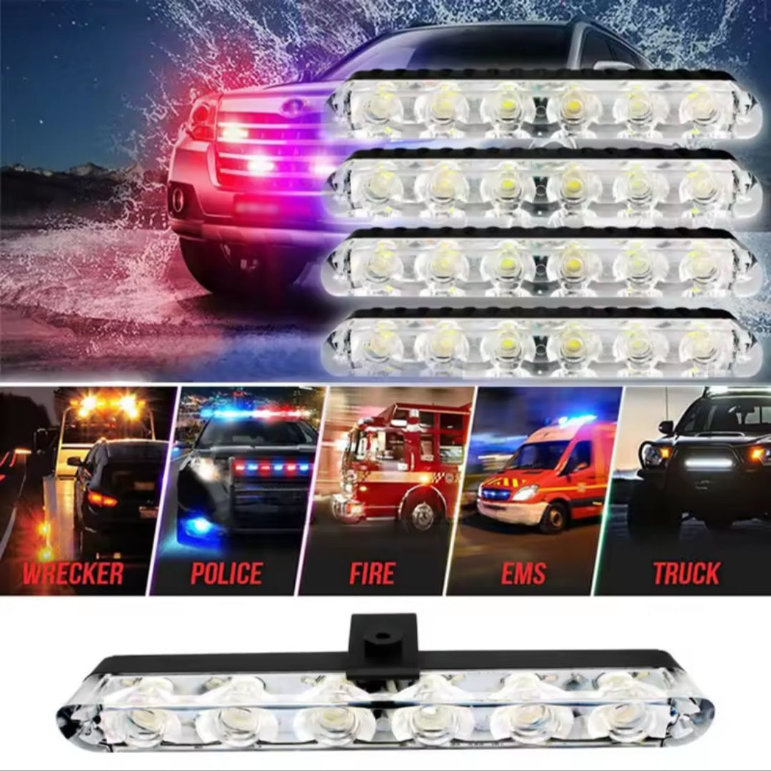4x6 Led Strobe Warning Police Light Automobiles 12V Car Truck Flashing Firemen Ambulance Emergency Flasher Fso Car Accessories