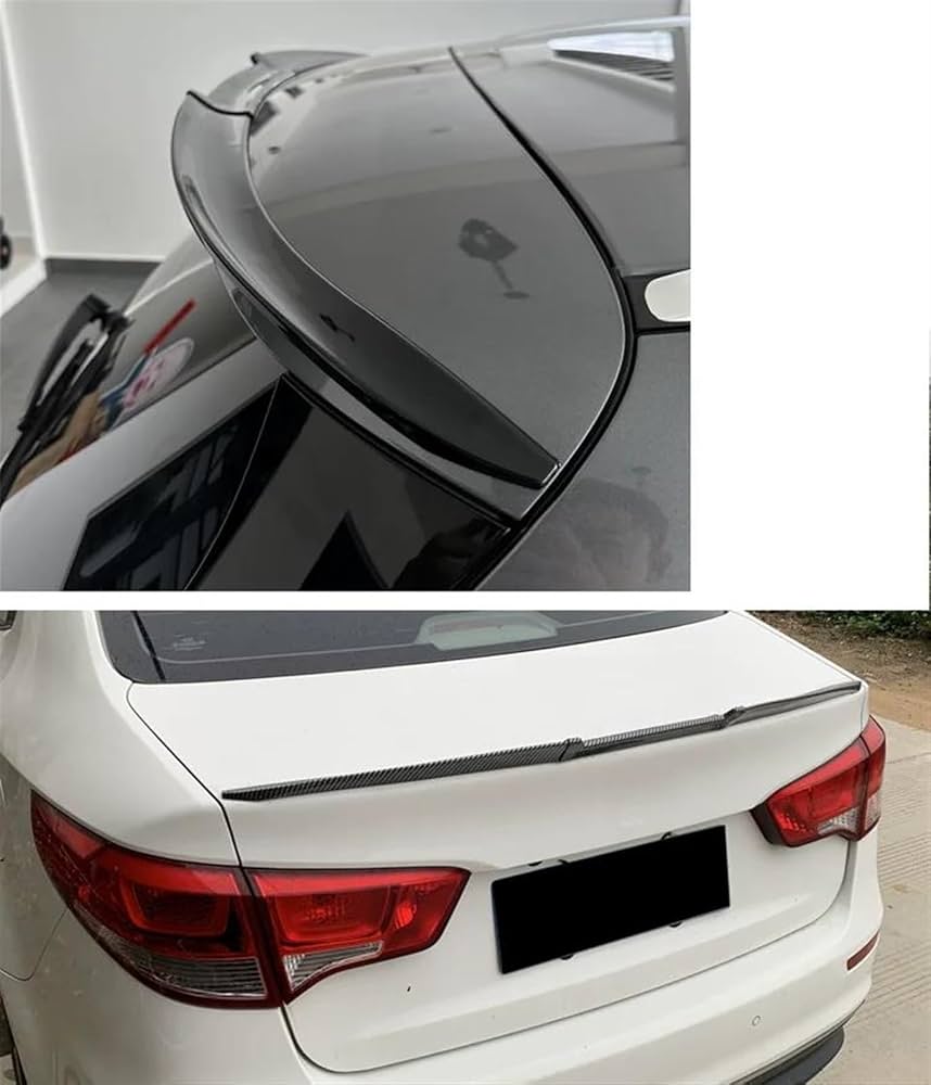For All Cars Adjustable Rubber Rear Trunk Spoiler Lip Roof Tail Wing Black For Car Sedan Universal