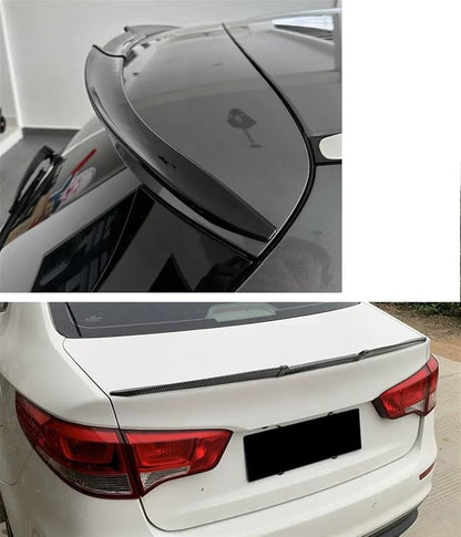 For All Cars Adjustable Rubber Rear Trunk Spoiler Lip Roof Tail Wing Black For Car Sedan Universal