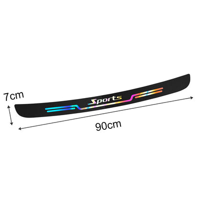 Trunk Protective Strip Anti Scratch Sticker With Car Logo