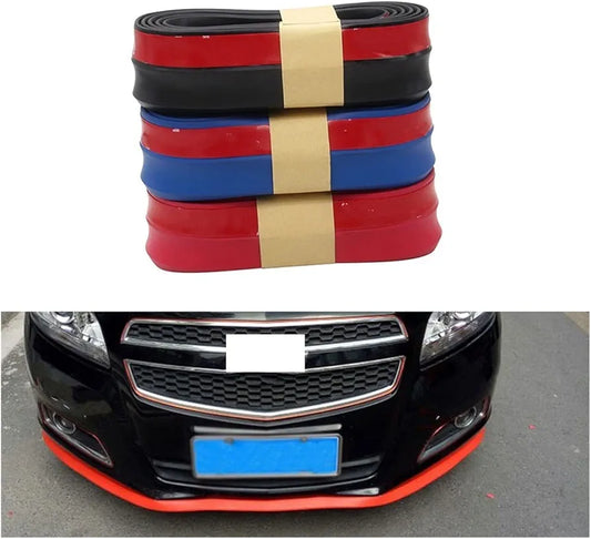 Universal Black Rubber Car Body Protector Front Lip Splitter Trim Bumper US