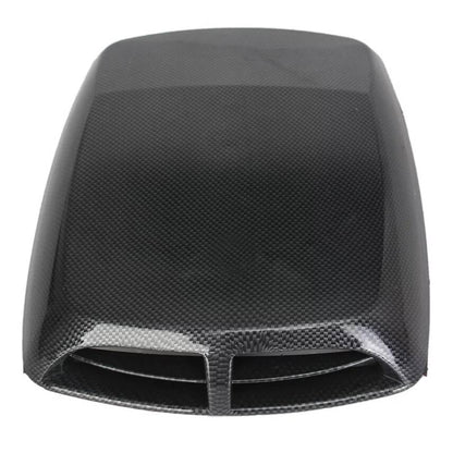 Universal Carbon Fiber Look Car Hood Vent Air Flow Intake Scoop Bonnet Cover