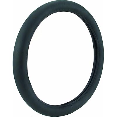 black steering wheel cover