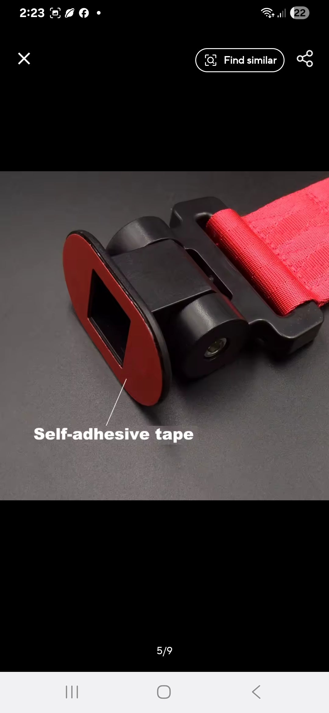 Universal Car Front Rear Tow Strap Adhesive Tape Towing Hook Ribbon