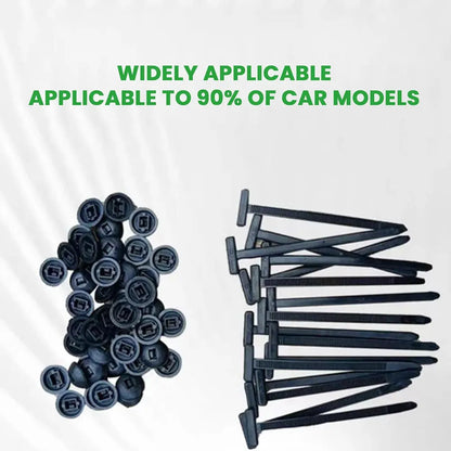 Nylon Cable Ties, Self-Locking Cable Tie Retainer, Push Mount Zip Ties,Bumper Holders For Cars, Zip Tie Lock Wire Holder For Maintenance Automotive Engine Bay Wire Harness Restraint Tie