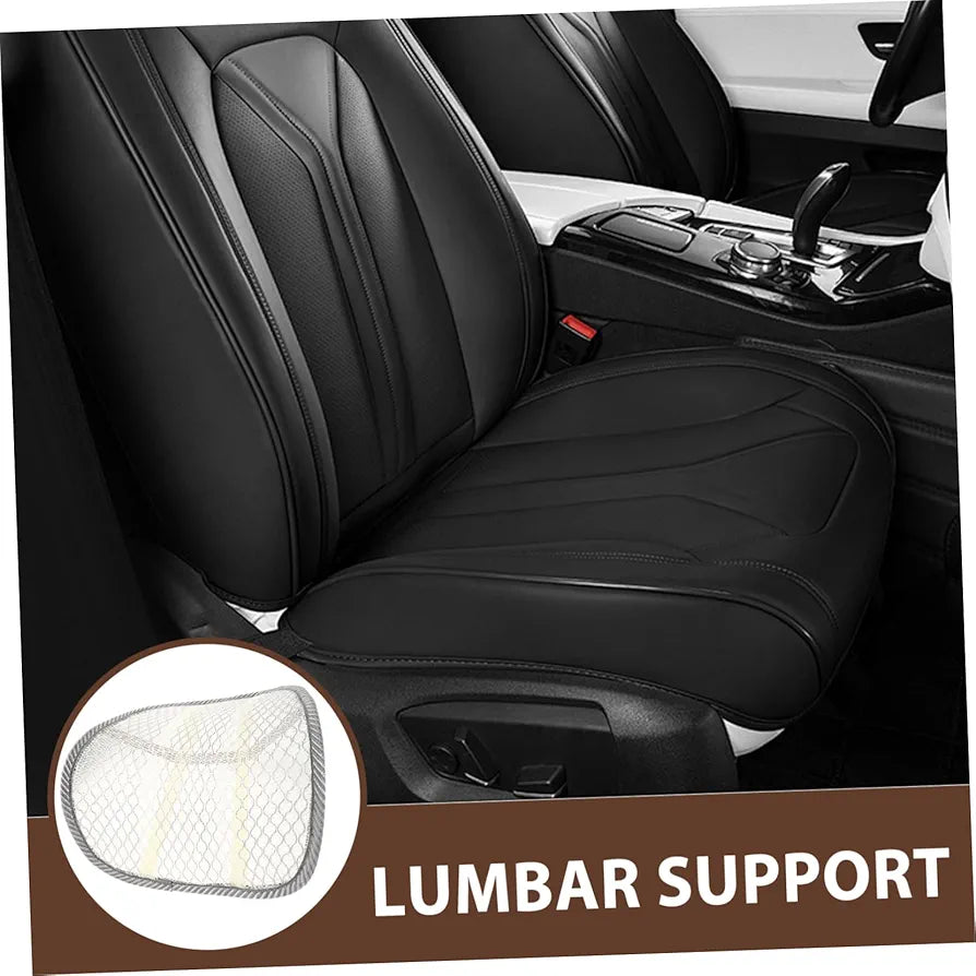 2pcs Car Seat Lumbar Support Pillow Breathable Mesh Back Cushion for Summer Comfort Ergonomic Design for Office and Vehicle Use Lumbar Support for Drivers and Long Journeys