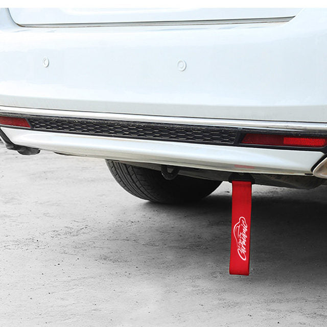 Universal Car Front Rear Tow Strap Adhesive Tape Towing Hook Ribbon