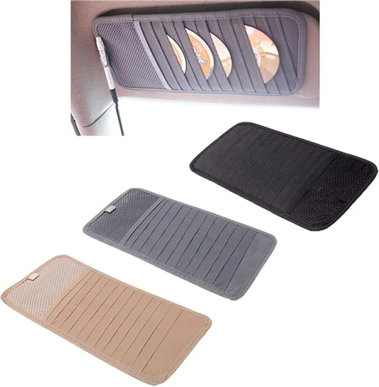 CD Case, Card Case, License, Visa and More, Multifunctional Car Organizer - Hanging on Car Sun Visa, 1 Piece