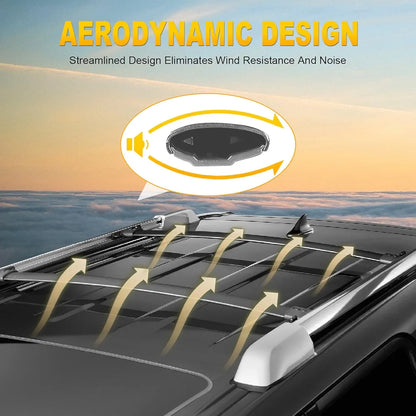 Universal Top Roof Rack Cross Bar Luggage For 4 Door Car SUV Truck Jeep