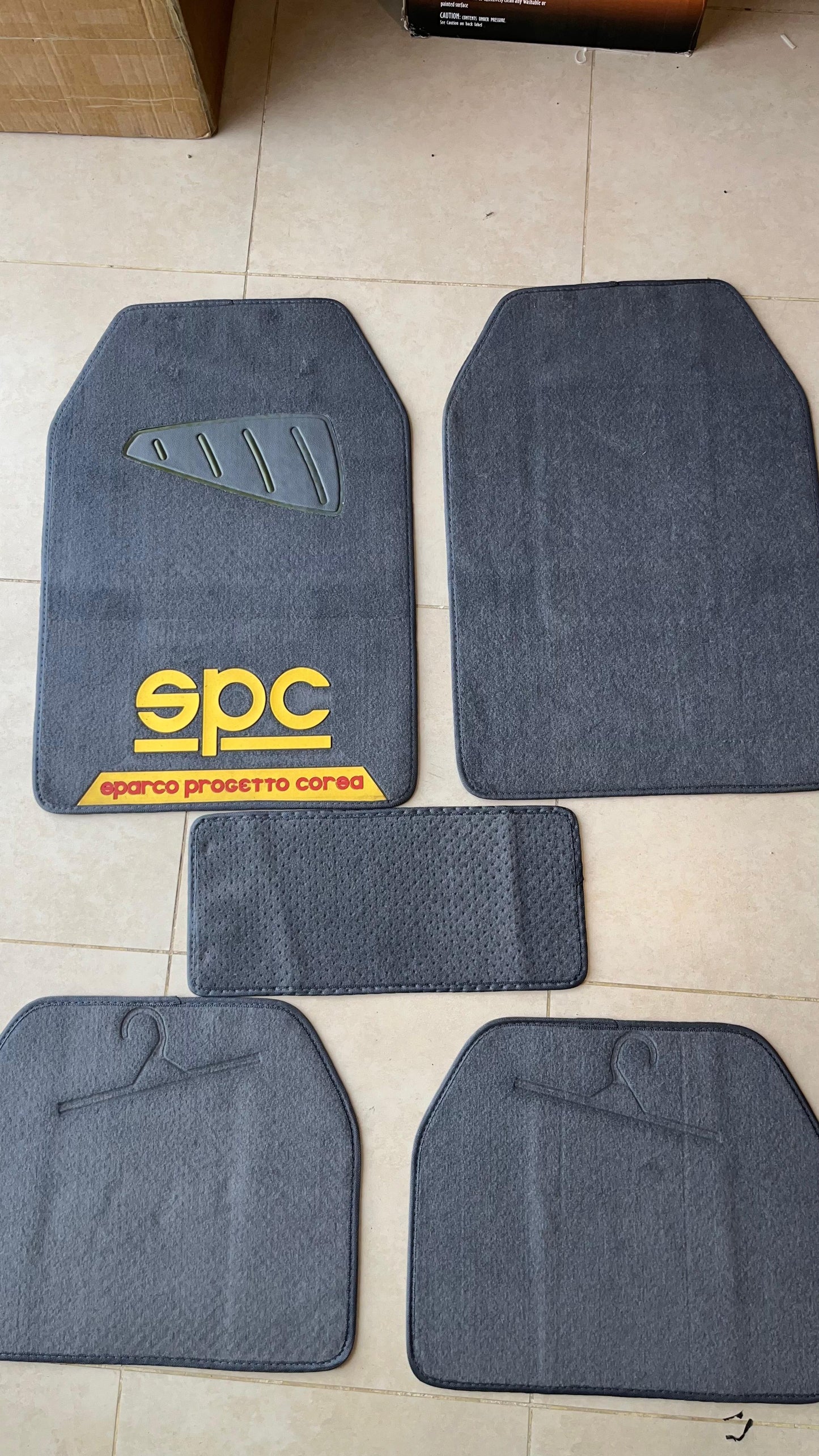 SPC Racing Carpet Car Floor Mats – Sport Design Comfort Set (5 PCS)