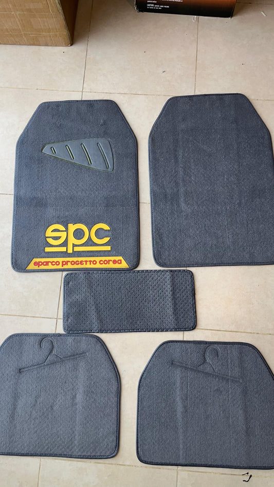 SPC Racing Carpet Car Floor Mats – Sport Design Comfort Set (5 PCS)
