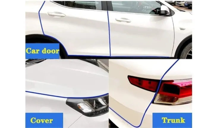 Car Blue Door Protection 5 m Rubber Edge Protection for Most Models