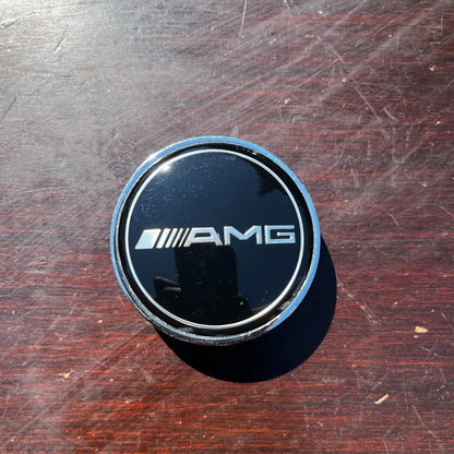 Front Hood Emblem BLACK AMG For Mercedes