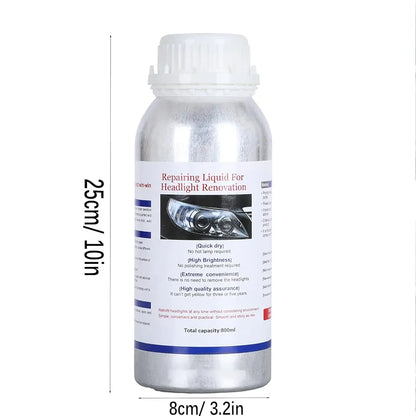 Car Headlight Scratch Repair Liquid, Headlight Restoration Kit Refill Bottle, Polishing Tool for Restore and Repair Dull Yellow Headlights, Car Headlight Scratch Restoring Fluid (1PC)