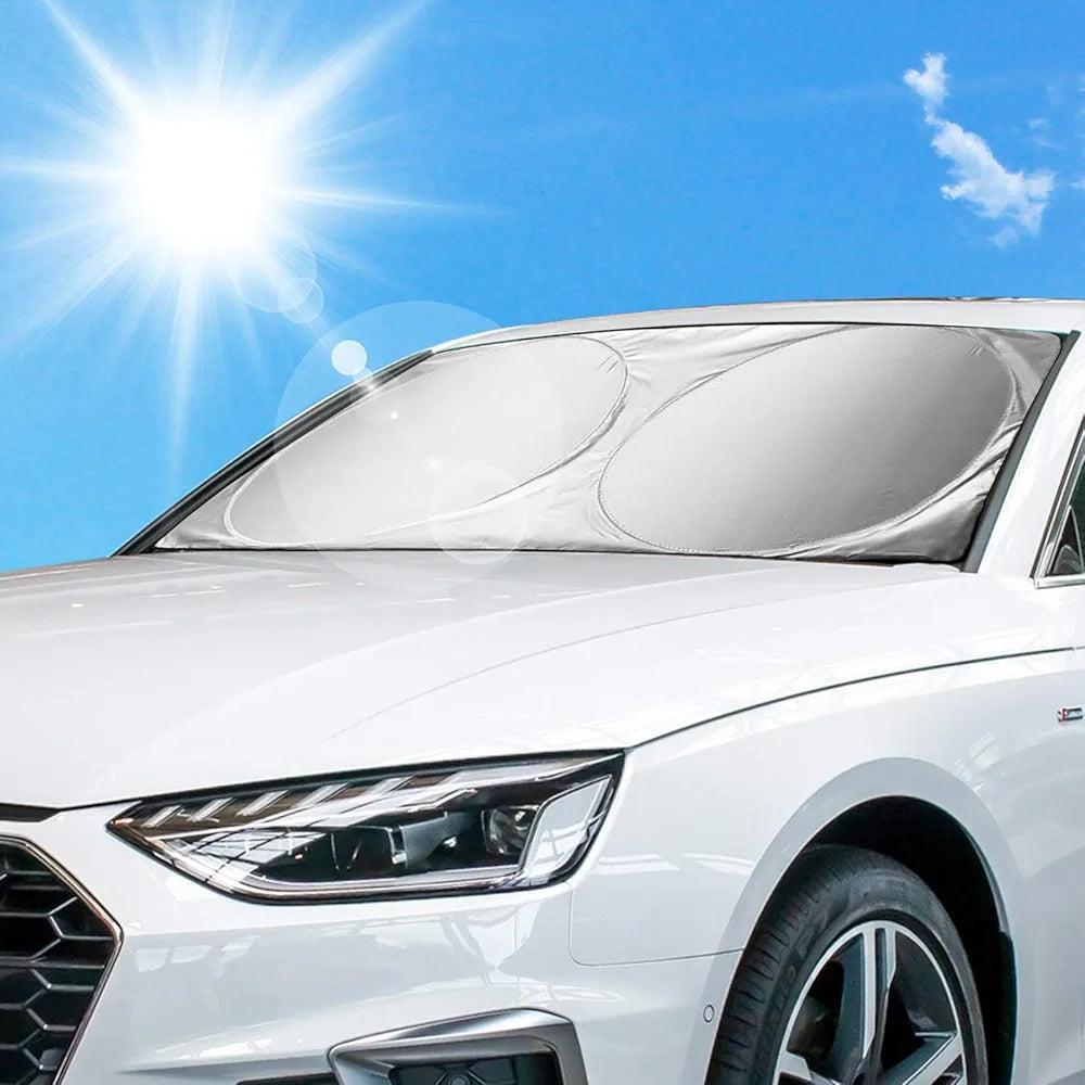 Car Sun Shade for Windscreen, Summer Car Windscreen Sun Protection Sun Visor Windscreen Cover UV Protection