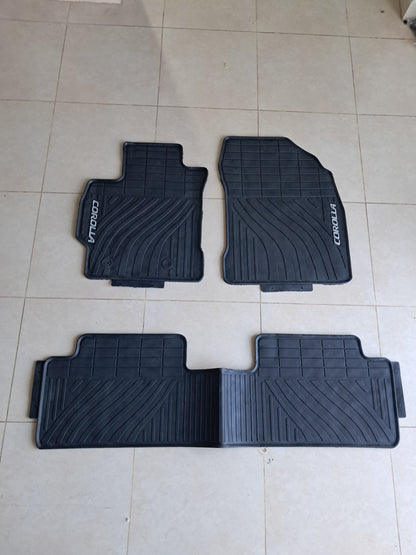 Toyota Corolla (2008–2013) Original Rubber Floor Mats Set – Full Set Heavy Duty