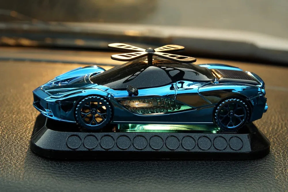 Car Solar Car Perfume intelligent Rotating Suspension Aromatherapy Car Fragrance