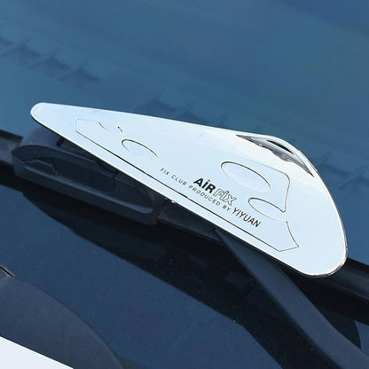 2 Pcs Silver Car Windscreen Wiper Stand Windshield Wiper Wing Blade Spoiler Pressure Tablets