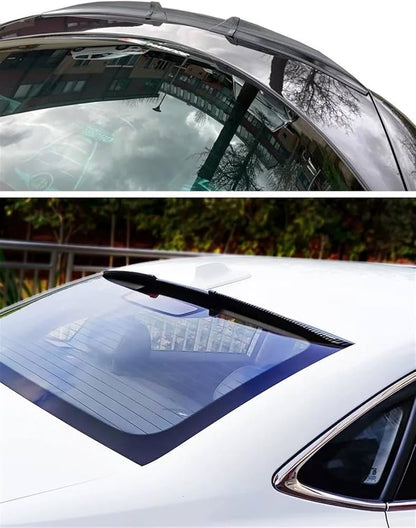 For All Cars Adjustable Rubber Rear Trunk Spoiler Lip Roof Tail Wing Black For Car Sedan Universal