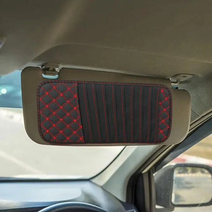 Generic Car Sun Visor Organizer Auto CD Holder Organization Sleeve Organizer Red Wire|Automotive Tools & Supplies | Other Auto Tools & Supplies