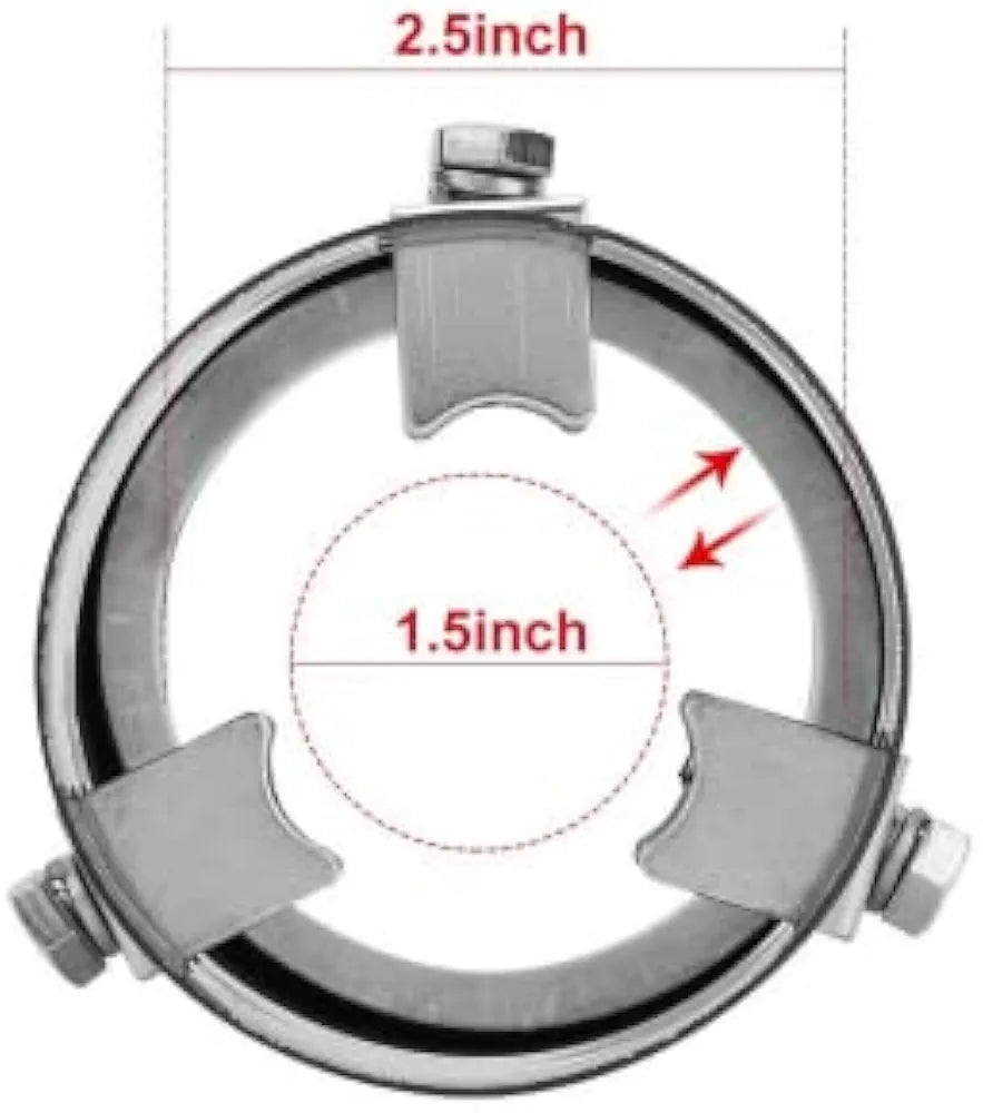 A15 Universal Fit 1.5-2 - 2.25-2.5 Inch Exhaust Tail Pipe Diameter Exhaust Tip Exhaust tip Steel Car Muffler Tips (A15-2)