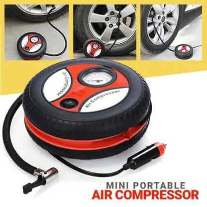 Black Tire Inflator, Tyre Air Compressor, 260PSI 12V for Cars Truck Bikes SUV