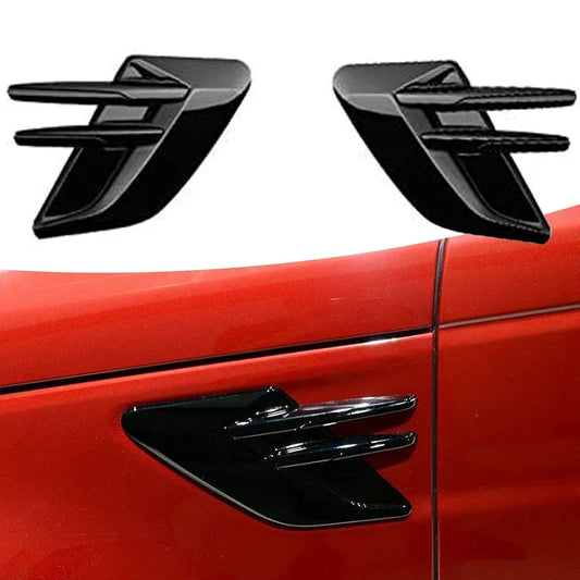 2 Pieces Side Vent Covers Fender Mesh Cover Decoration Grille Black universal for all cars