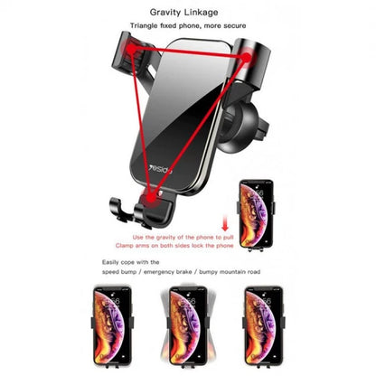 Yesido C87 Air Vent Phone Glass Car Holder
