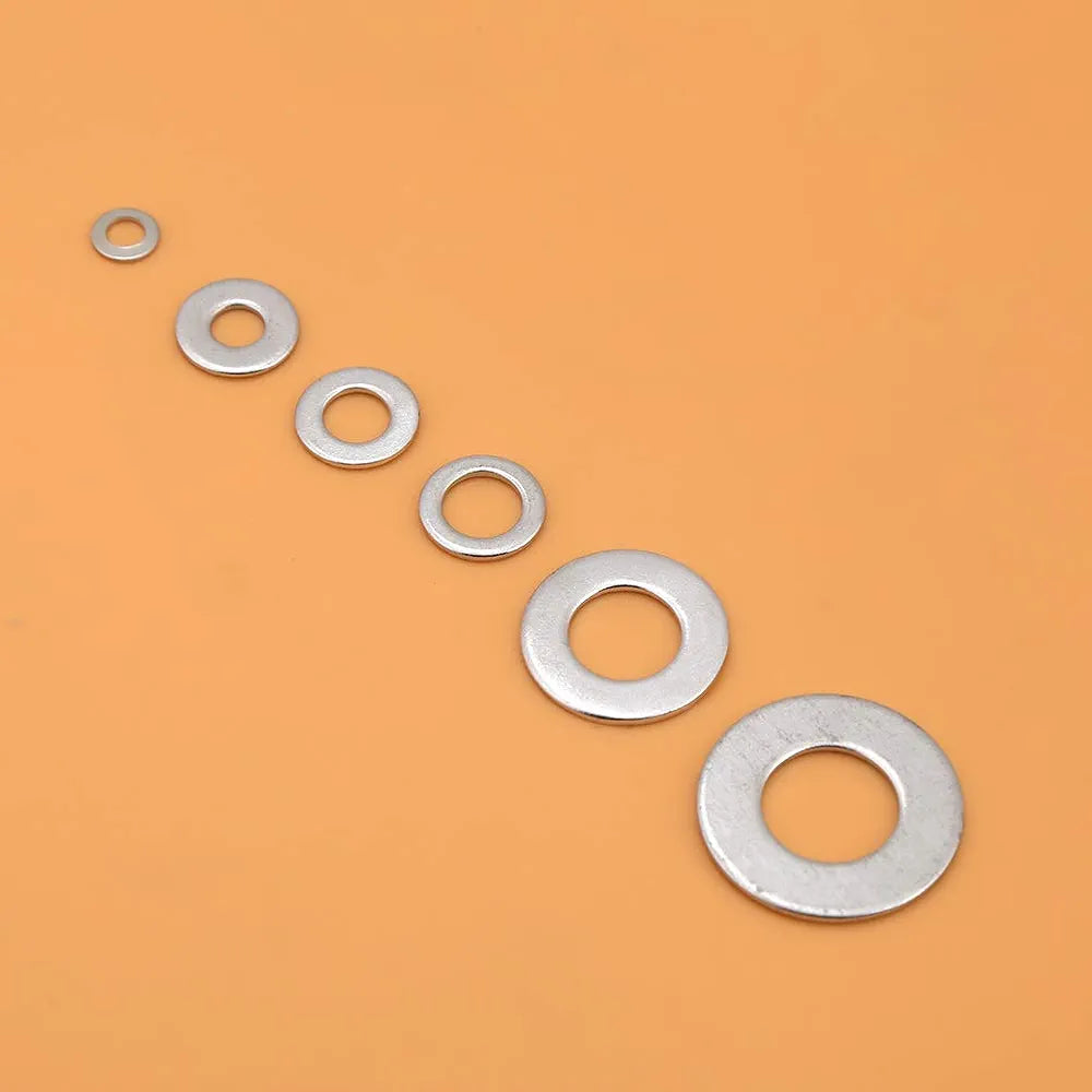 Steel Washer, 900pcs M3-M10 A3 Steel Plain Washers Spacer Assortment Set Fit for Screws Bolts, Screw, Flat Washers
