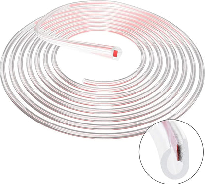 5 Meters Transparent Car edge Protector Strip 5M car edge trim rubber seal protector U-shaped car protection door edge protector, Fit for SUV Sedan MPV and Most Models