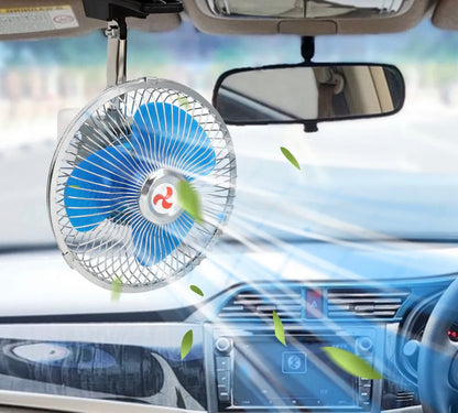 20.8 cm 8 Inch 12V Car Oscillating Fan Vehicle Auto Car Fan with Clip Cigarette Lighter Plug