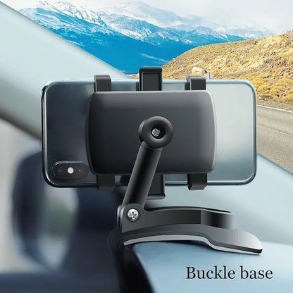 Lifegiverwise Phone Holder, Swivelling Stand for Car Stand, Multifunctional 360 Car Dashboard Mobile Phone Holder, Universal Car Mount Cell Phone Holder Stand Dashboard Rear View Mirror