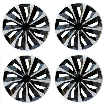 4pcs 15 Inch Wheel Cover Hub Cap Style B, Universal Fit for Steel Wheels with ABS Material Design Fits Most Cars Trucks SUVs