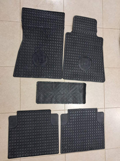 Honda HexaGrip Rubber Floor Mats – All-Season Protection 5PCS