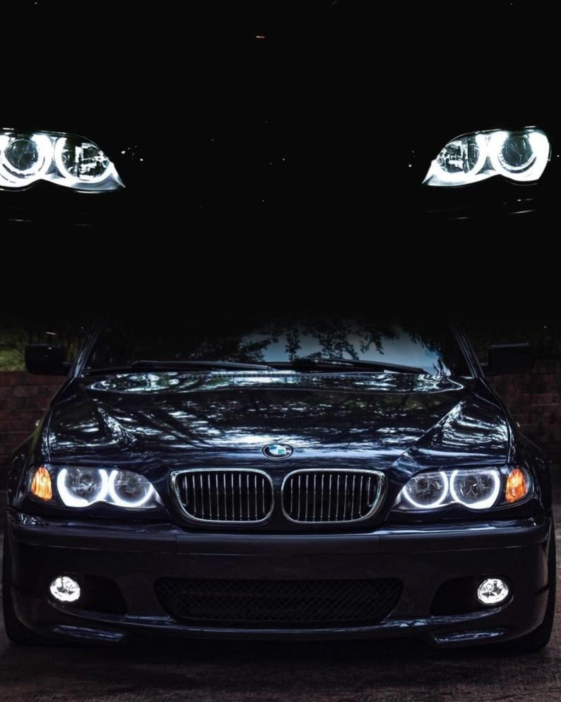 Angel Eyes LED Rings Kit – White Halo Headlight Upgrade, Bright DRL Style