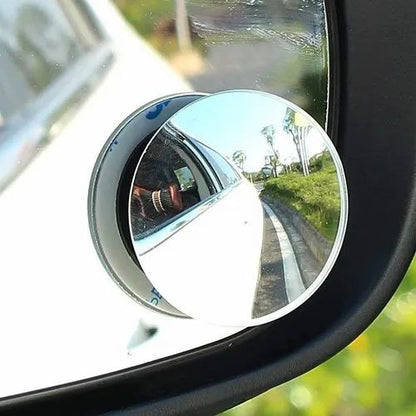 Ampper Blind Spot Mirror, 2" Round HD Glass Frameless Convex Rear View Mirror, Pack of 2