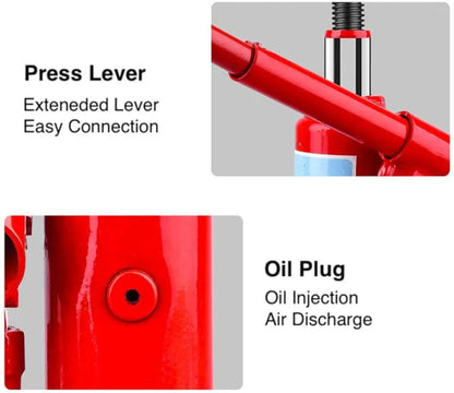 Car Jack Hydraulic Jack for Car, 6 Ton Bottle Jack with Double Ram & Double Lever, 6.2” to 14.5” Lifting Range, Mini Portable Bottle Jack