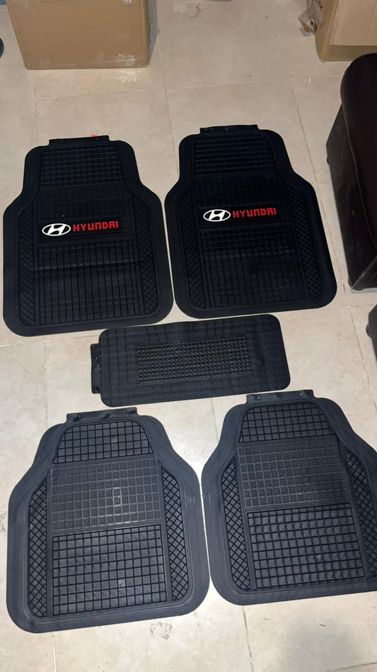 Hyundia SportLine Rubber Floor Mats – Anti-Slip All-Season 5 Piece Set