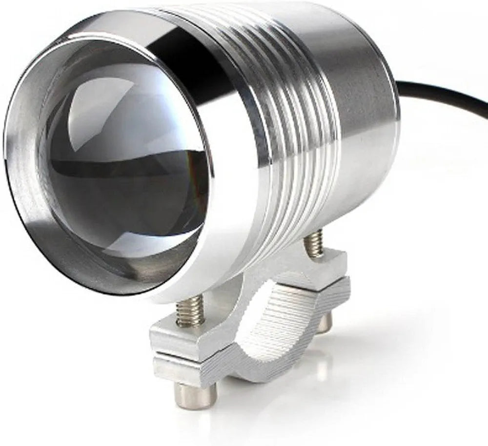 2 pcs Universal Fog Projector Light for All Bikes (15W, White Light, Single Unit), LED