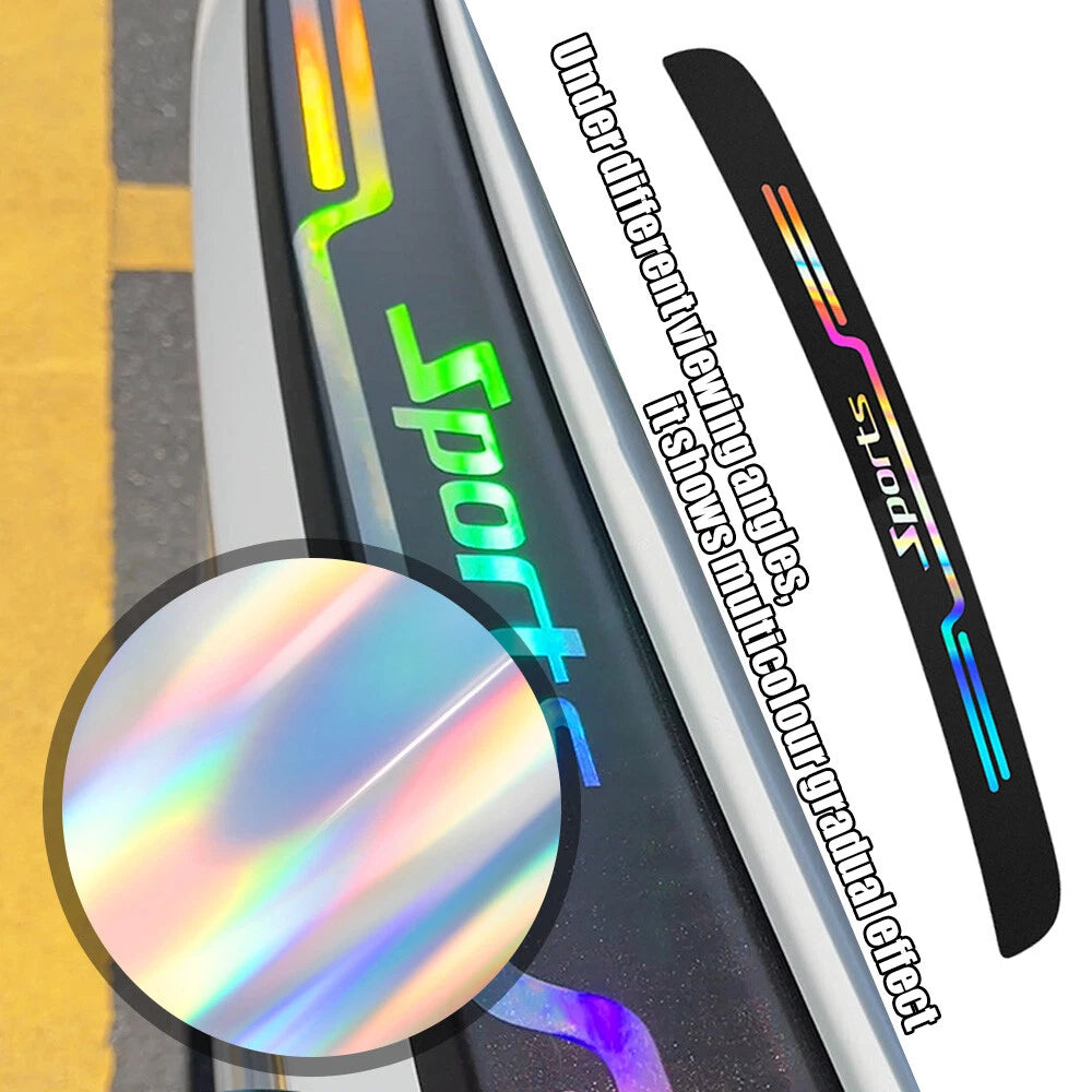 Trunk Protective Strip Anti Scratch Sticker With Car Logo