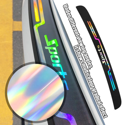 Trunk Protective Strip Anti Scratch Sticker With Car Logo