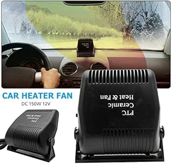 Car Heater Defroster,12V Cooling Fan Heater 2 in 1 Portable Fast Heating Low Noise Car Ceramic Heating Windshield Defroster Demister