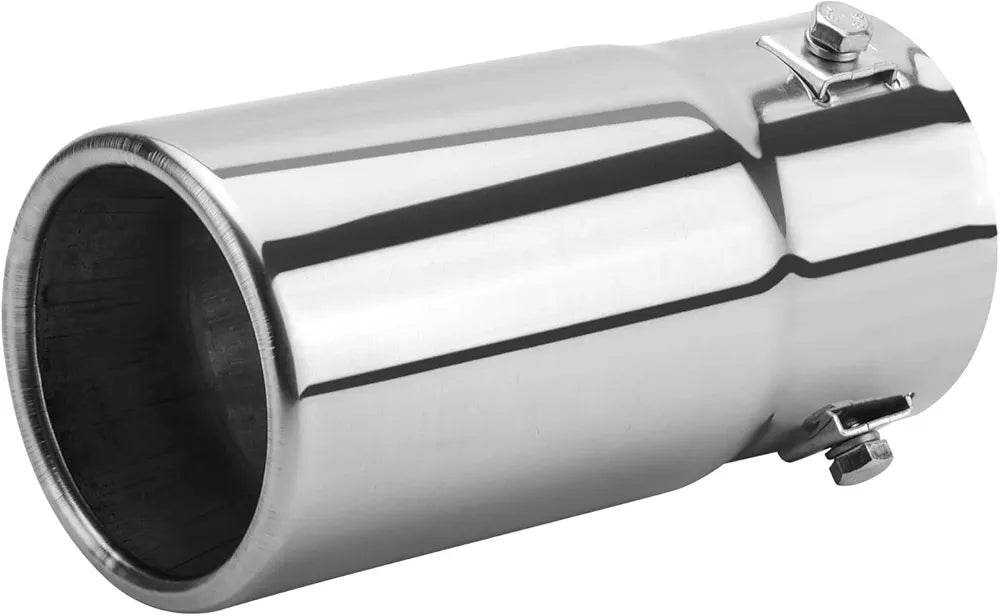A15 Universal Fit 1.5-2 - 2.25-2.5 Inch Exhaust Tail Pipe Diameter Exhaust Tip Exhaust tip Steel Car Muffler Tips (A15-2)