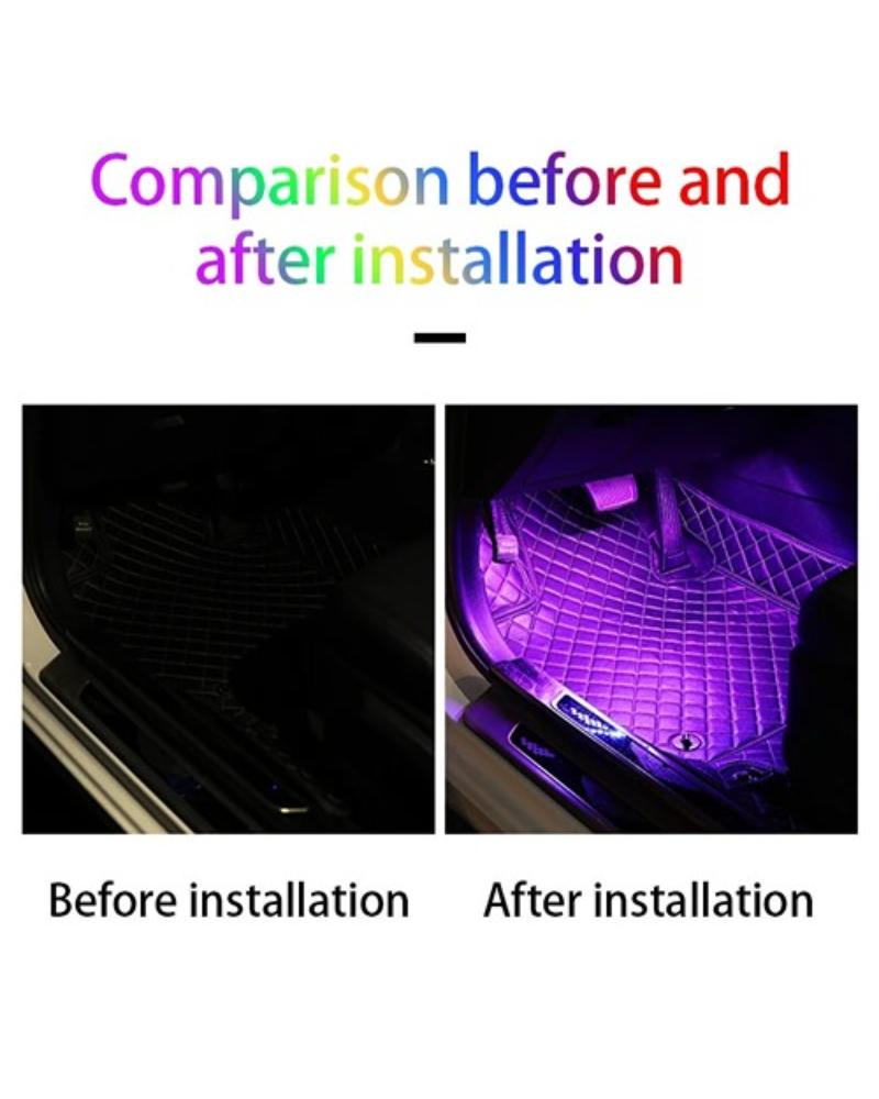 RGB Controlled Interior Car Lights LED Car Atmosphere Light Atmosphere Light Led Foot Light