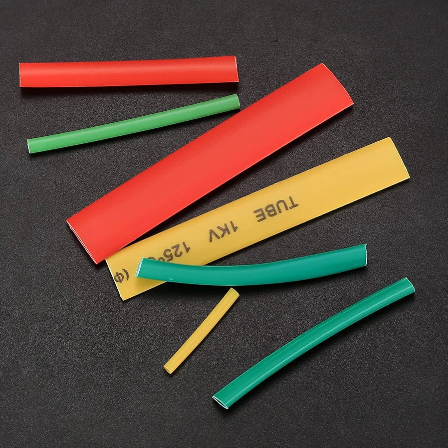 Pack of 140 Heat Shrink Tubing Set, Heat Shrink Tube Tubing Kit, 2:1 Cable Shrink Tube Set, Waterproof Shrink Connector, Heat Shrink Tube Tubing Kit, 7 Sizes, 5 Colours
