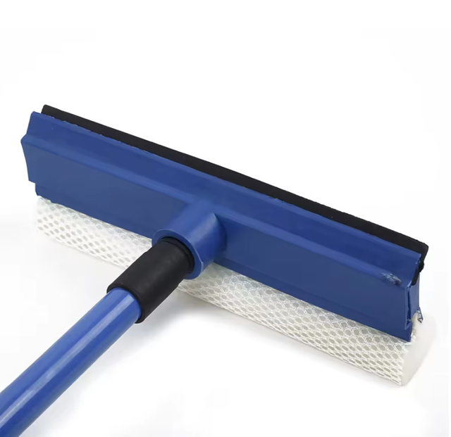 A glass sweeper with a metal stick 2 in 1 length 78 cm